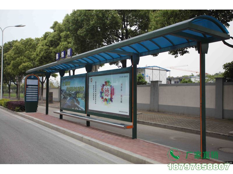锦州简约带广告牌公交候车亭