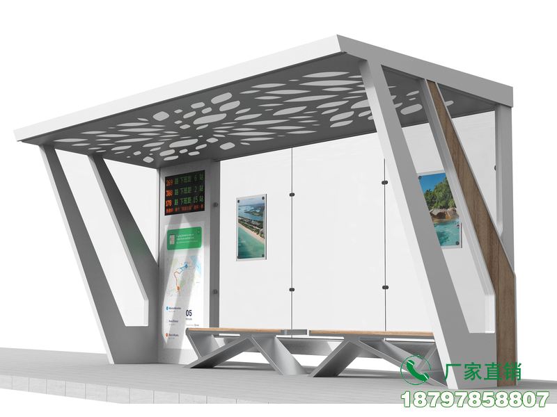西湖新型智能电子公交候车亭