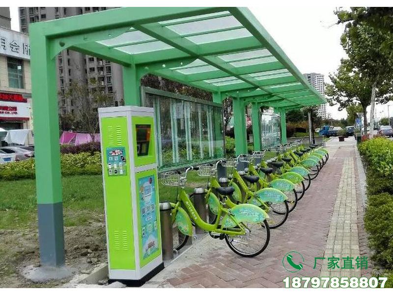 衢州公交站共享自行车存放亭