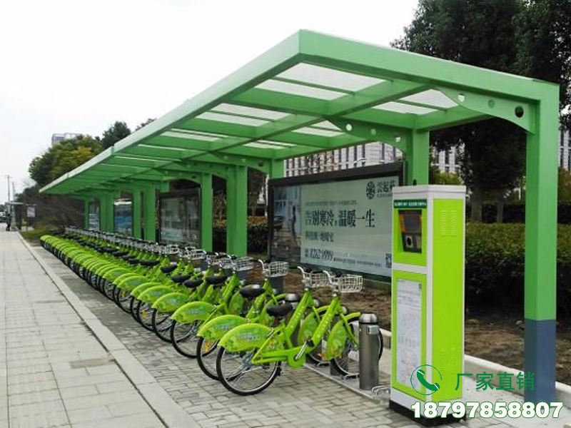 江汉城市共享自行车服务亭