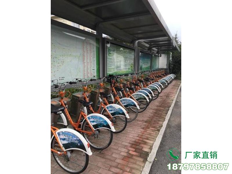 青浦城市中心智能共享单车候车棚
