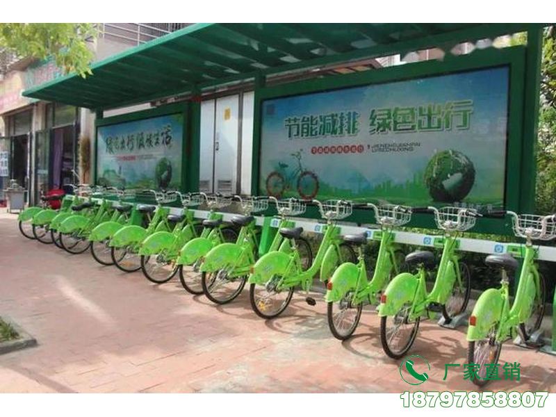 郊城市中心智能共享单车候车棚