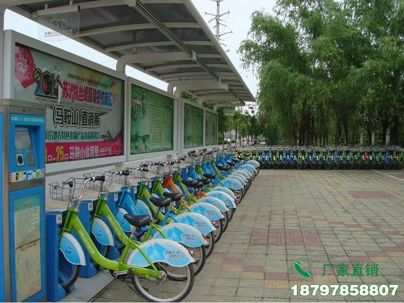 环县智能共享自行车停放棚